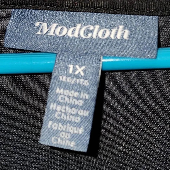 Modcloth Womens Blue Velour Wrap Maxi‎ Dress 1X - Picture 5 of 5